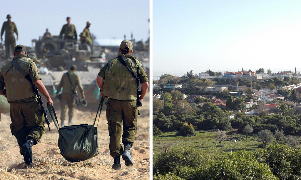 הישוב קציר בואדי ערה ו חיילי מילואים בחזית עזה