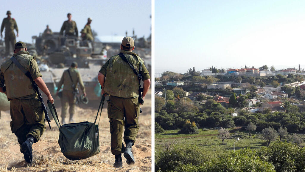 היישוב קציר לצד חיילי מילואים. "במגזר הערבי יש מצוקת דיור אמיתית" (צילום: wikipedia, AP/ Tsafrir Abayov) הישוב קציר בואדי ערה ו חיילי מילואים בחזית עזה