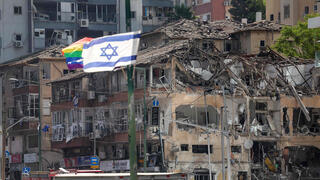 נזק הרס פגיעה ישירה ב רמת גן דגל ישראל דגל הגאווה מלחמה איראן 19.6.25