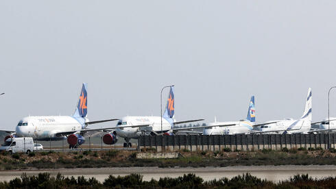 Israeli planes parked in Larnaca, Cyprus, during Operation Rising Lion. 