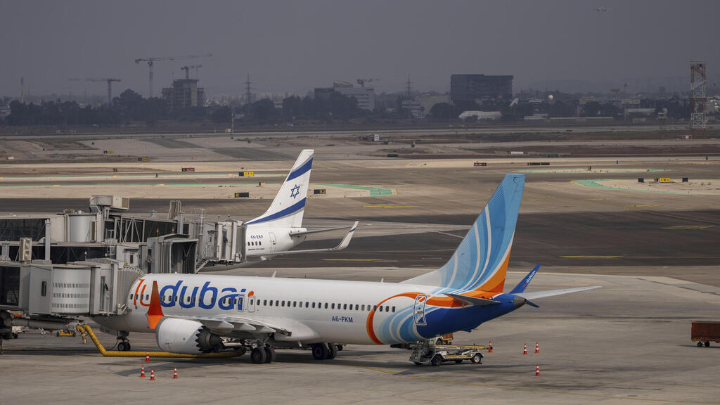 מטוס של פליי דובאי ב נתב"ג 10.11.24