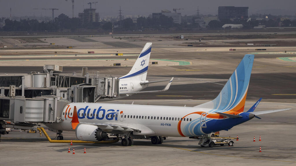 מטוס של פליי דובאי ב נתב"ג 10.11.24