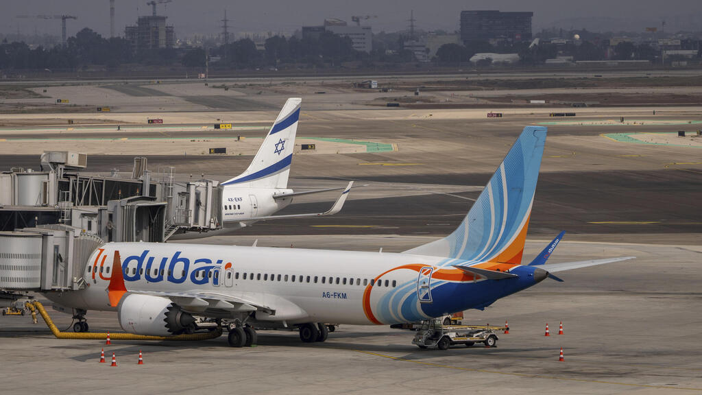 מטוס של פליי דובאי ב נתב"ג 10.11.24