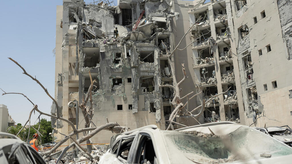 הרס ב באר שבע אחרי נפילת טיל מ איראן 24.6.25