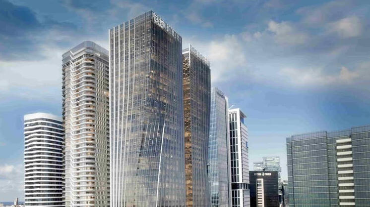 הדמיה פרויקט קוסמופוליטן של קבוצת אקרו במתחם יצחק שדה בתל אביב