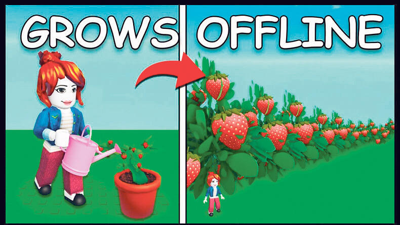 מתוך המשחק Grow a Garden פנאי