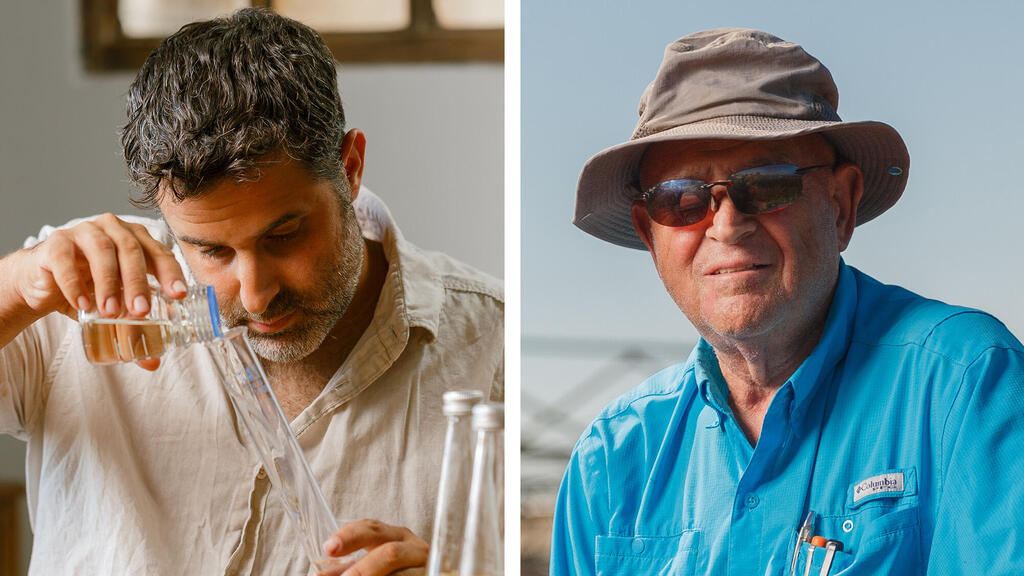 מימין יורם ליבנה ו בר ליבנה בעלי יקב ליבנה פנאי