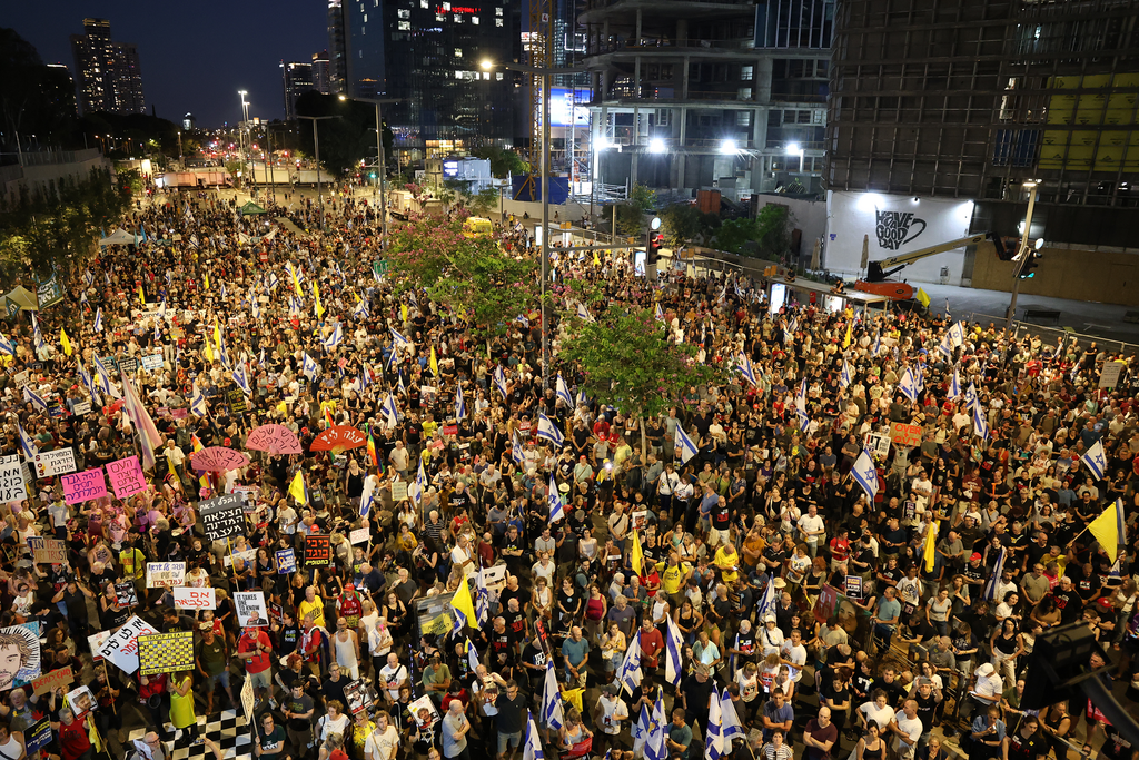 עצרת חטופים 6 ב תל אביב 28.6.25