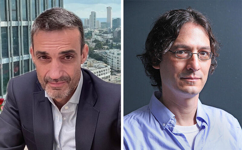 מימין יאיר גולדפינגר בעל השליטה במדיפאואר ו רון שטרן מנכ"ל החברה