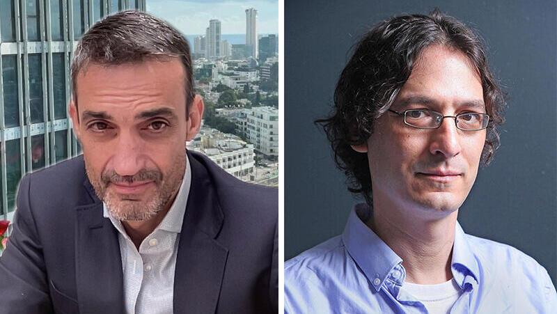 מימין יאיר גולדפינגר בעל השליטה במדיפאואר ו רון שטרן מנכ"ל החברה