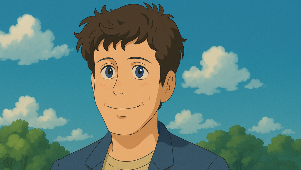 Sam Altman in Studio Ghibli style created in ChatGPT (made by AI)