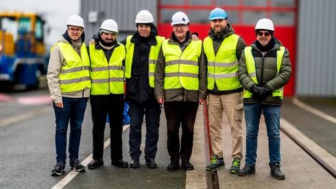 DirecTrainS and Certia team members at the Dynamic Coupling testing site 