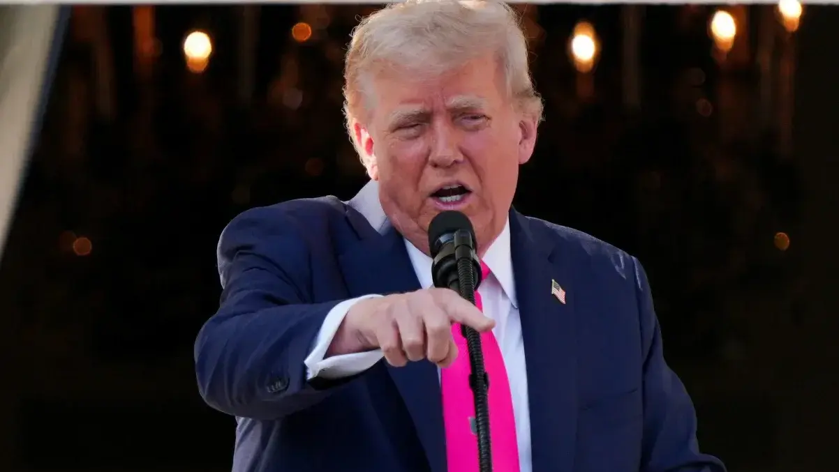 נשיא ארה"ב דונלד טראמפ  ב בית הלבן