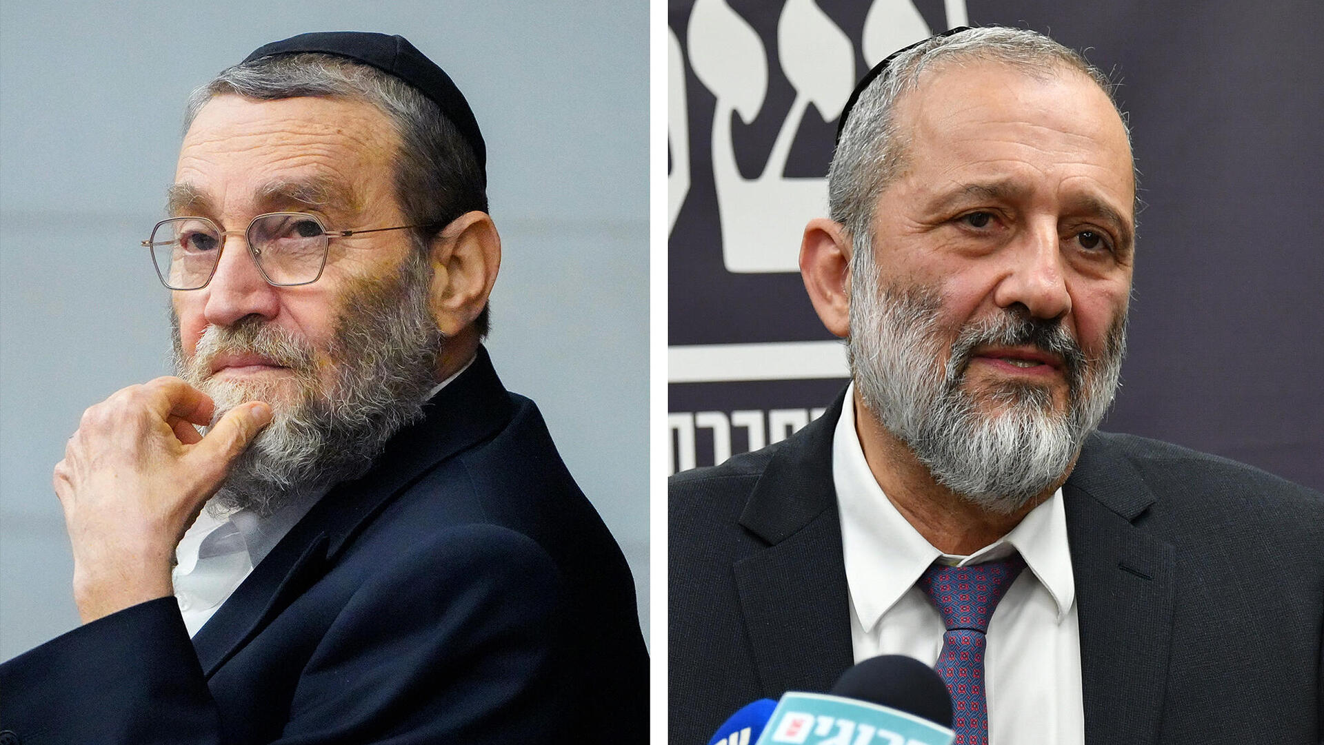 מימין אריה דרעי ו משה גפני