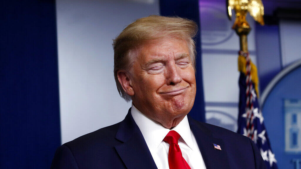 דונלד טראמפ נשיא ארה"ב בבית הלבן