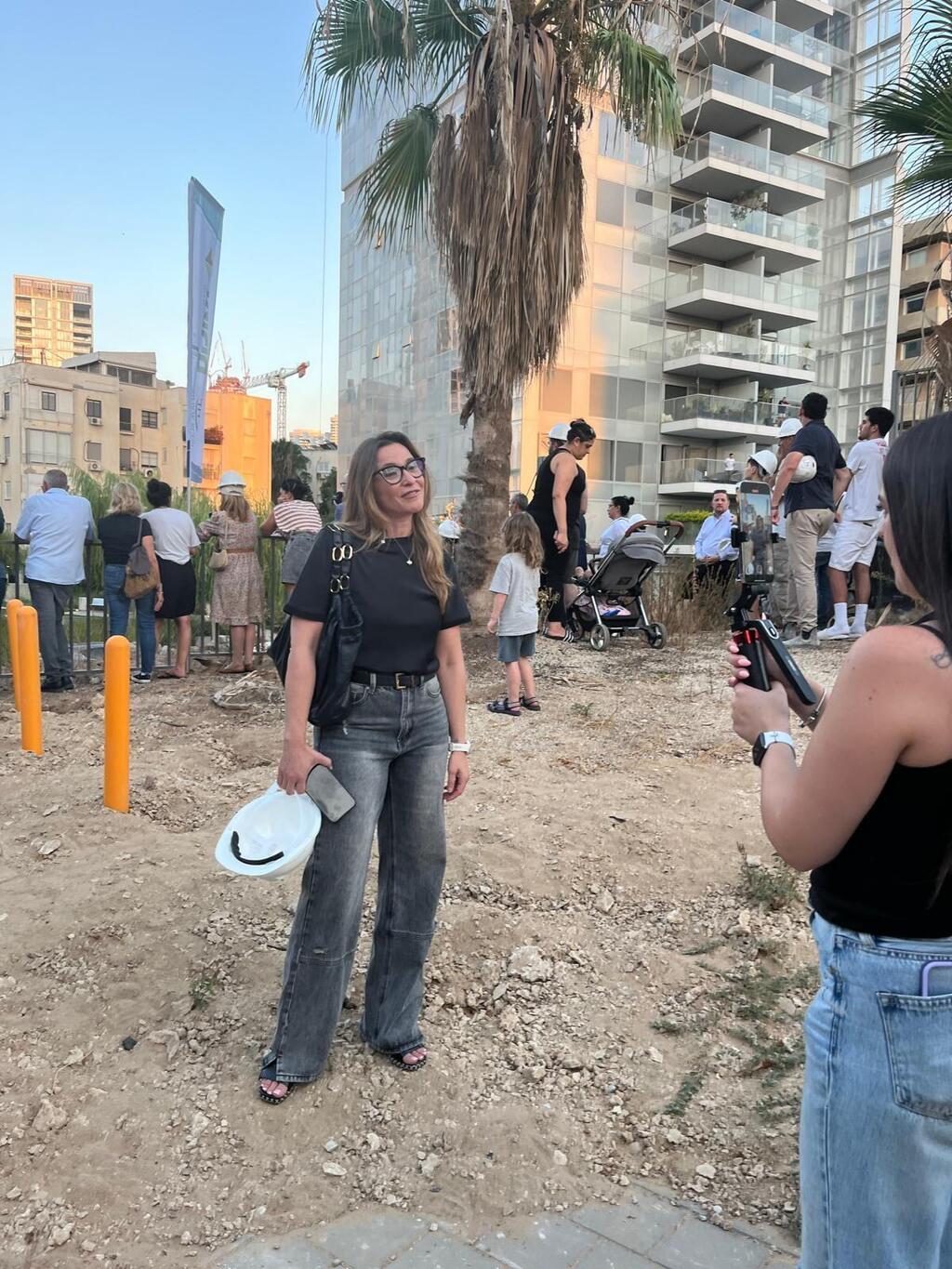 טקס הריסה פרויקט דוד רמז תל אביב 