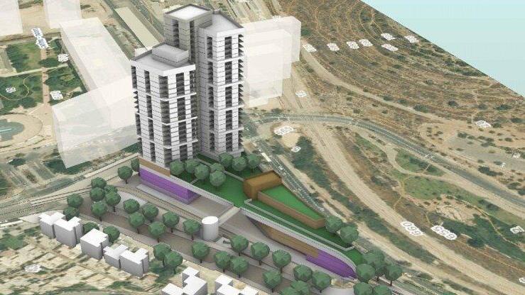 הדמיית מתחם מודעי מלחה ירושלים מרכז הנדל"ן