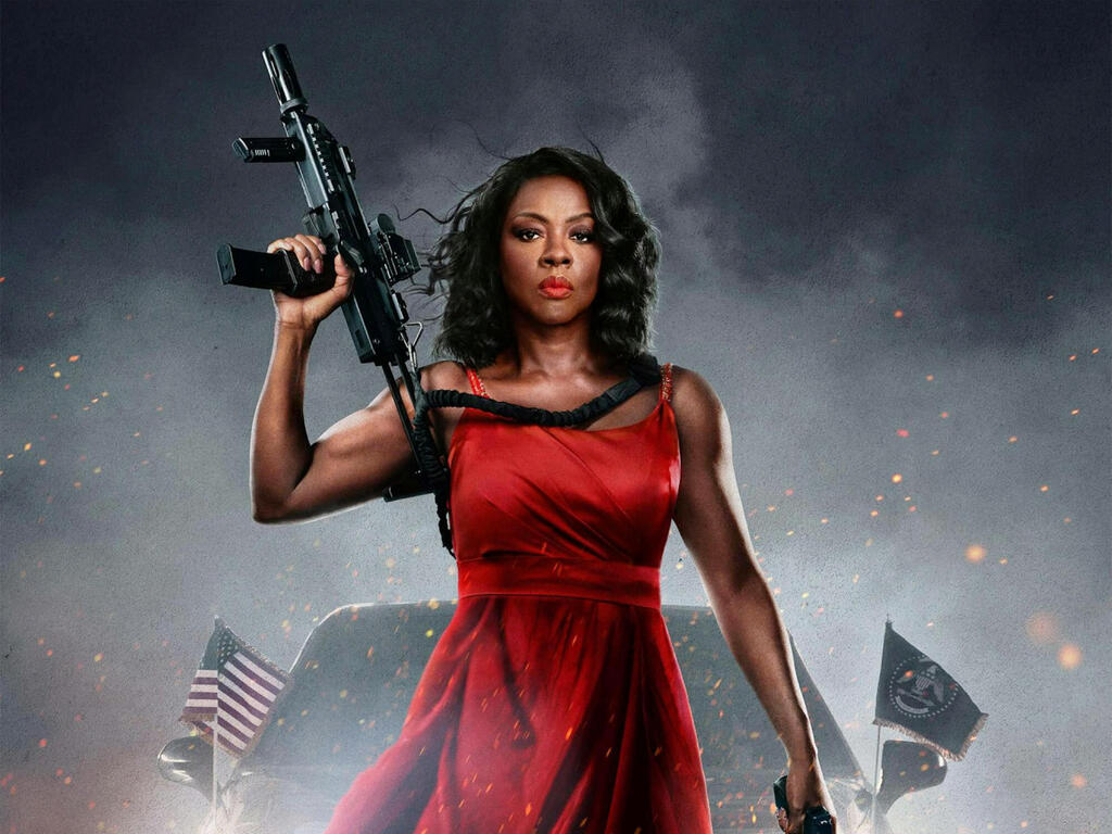 ויולה דייוויס ב"G20". נשיאה שנמלטת מטרוריסטים השחקנית ויולה דייוויס בסרט G20 פנאי