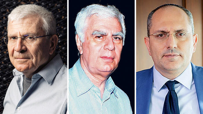 מימין מוטי בן משה ג'ורג' חורש ו אלי יונס