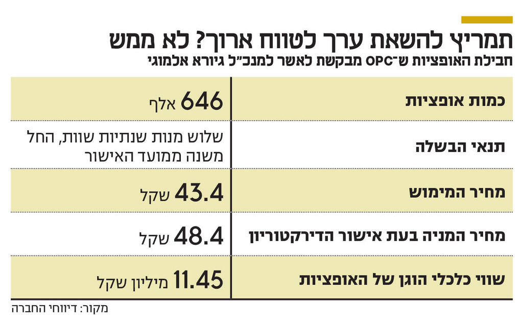 אינפו תמריץ להשאת ערך לטווח ארוך