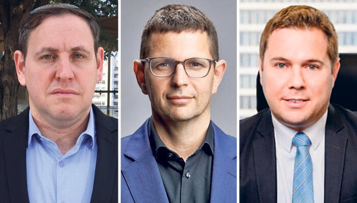 מימין: עורכי הדין גיא אופיר, אריאל דובינסקי ובן ציון פיגלסון. “זהו צעד משלים וחשוב לעריכת צוואה” (צילום: פיני סלוק, שאול גולן) עורכי הדין גיא אופיר, אריאל דובינסקי ו בן ציון פיגלסון