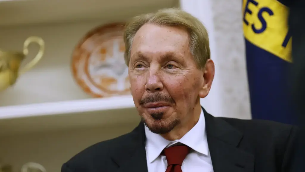 לארי אליסון יו"ר אורקל בבית הלבן פברואר 2025