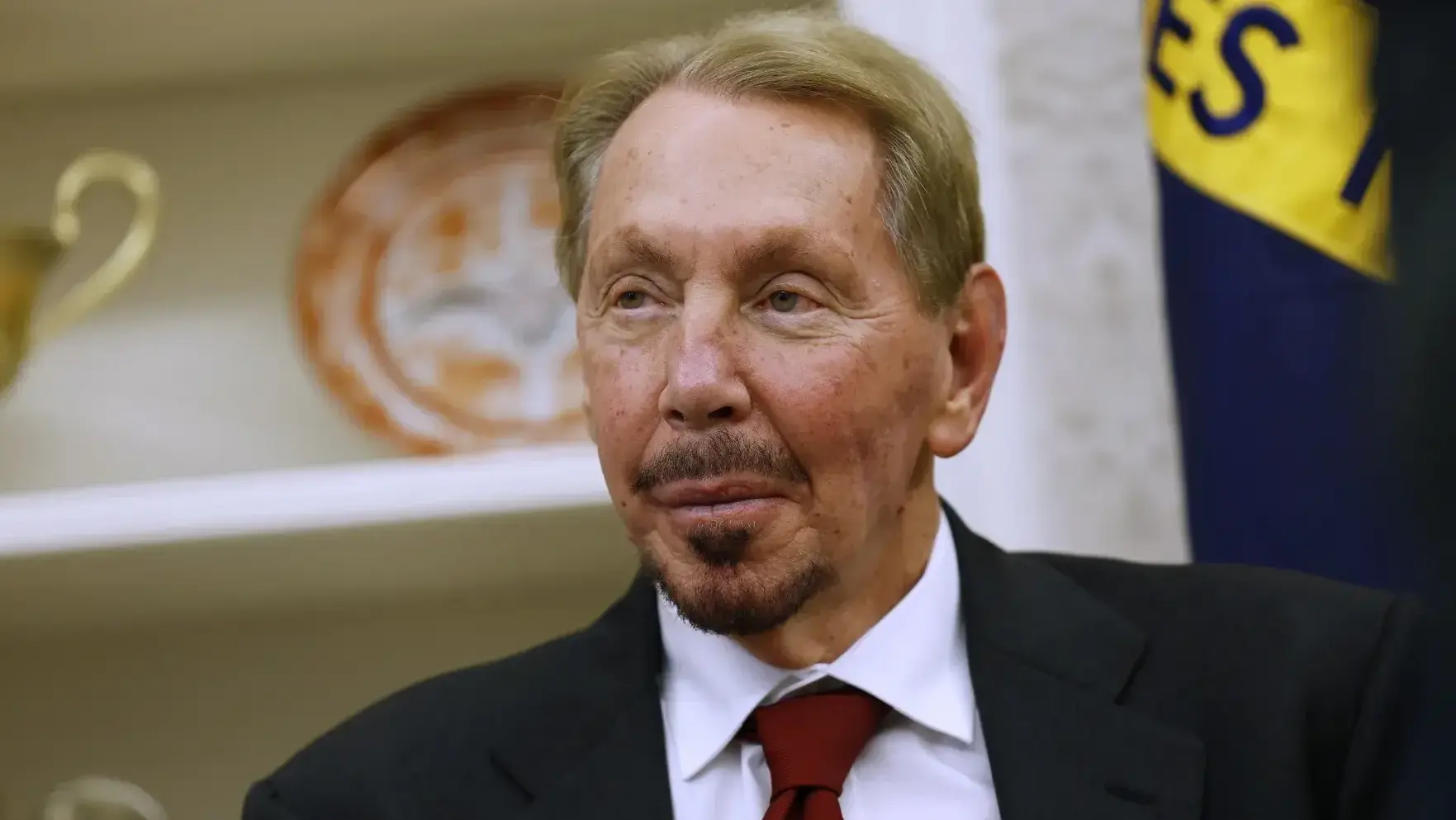 לארי אליסון יו"ר אורקל בבית הלבן פברואר 2025