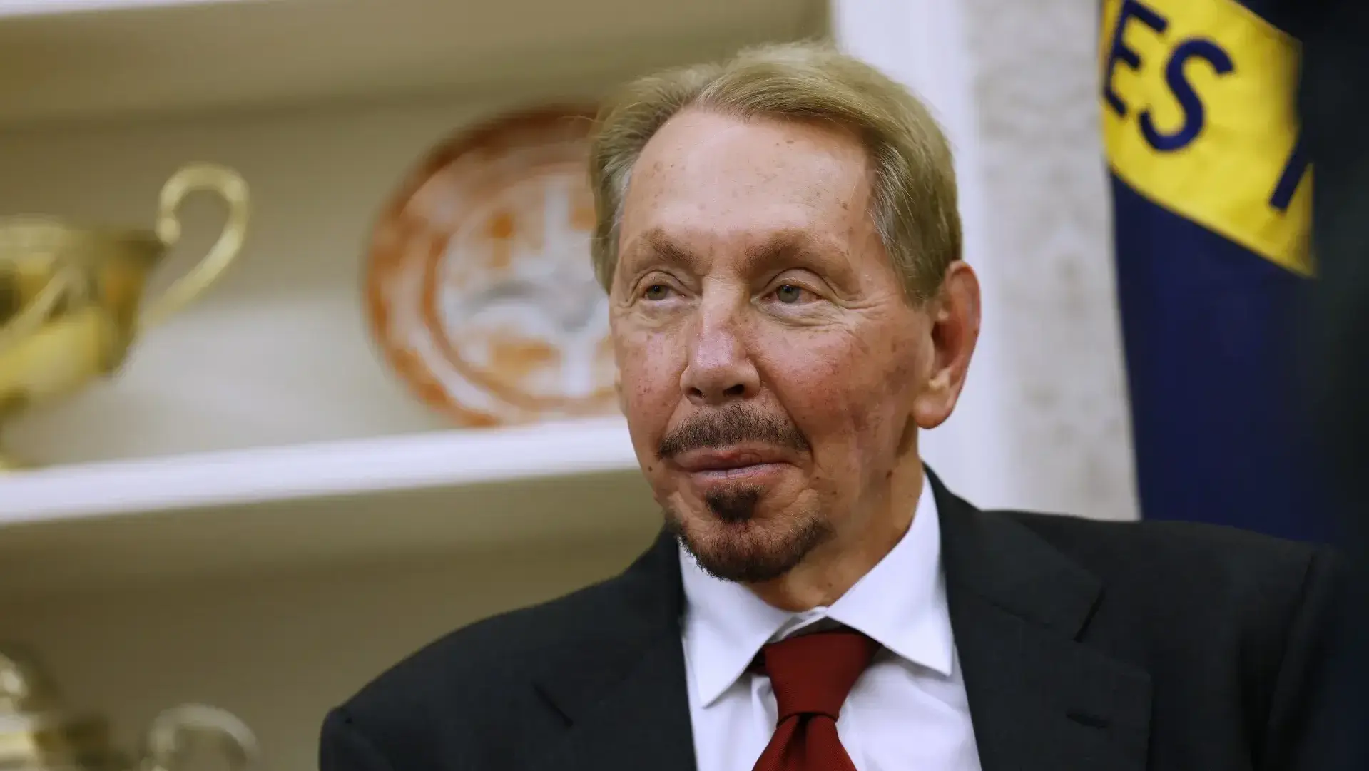 לארי אליסון יו"ר אורקל בבית הלבן פברואר 2025