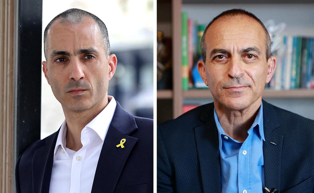 מימין: רוני גמזו, יו"ר מגדל אחזקות ועמית גל, הממונה על שוק ההון (צילומים: אוראל כהן, נמרוד גליקמן) מימין יו"ר מגדל החזקות הבורסאית רוני גמזו ו עמית גל הממונה על שוק ההון הביטוח והחיסכון