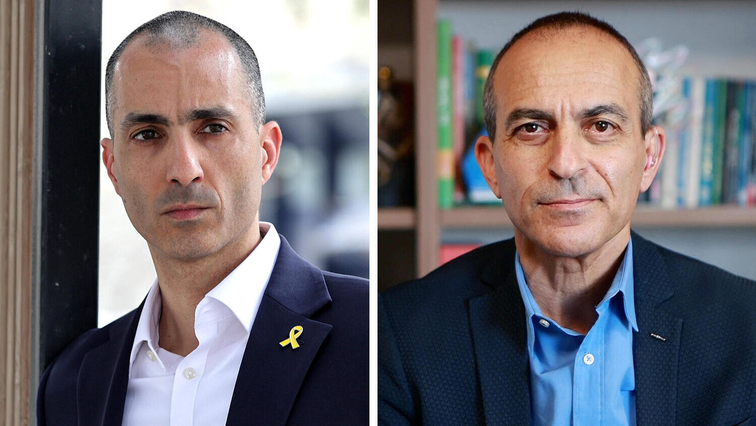 מימין יו"ר מגדל החזקות הבורסאית רוני גמזו ו עמית גל  הממונה על שוק ההון הביטוח והחיסכון