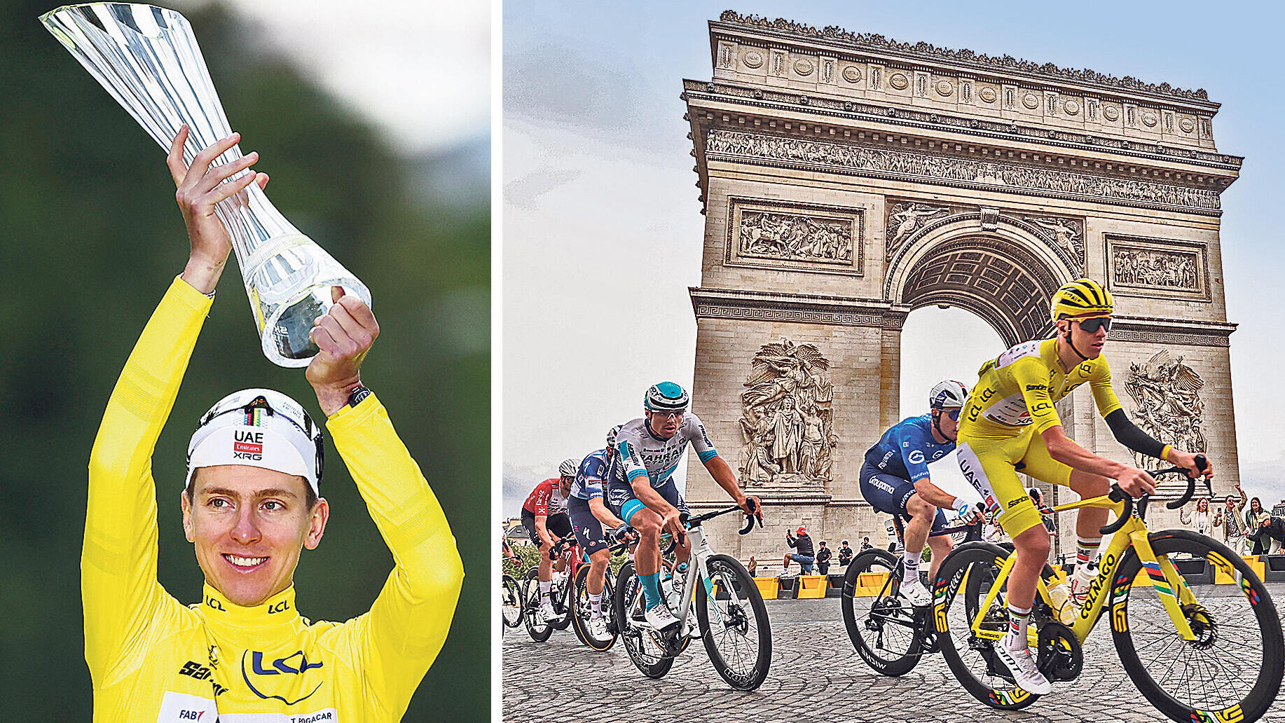 פנאי טאדיי פוגצ'אר  מנצח שלשום את  הטור דה פראנס