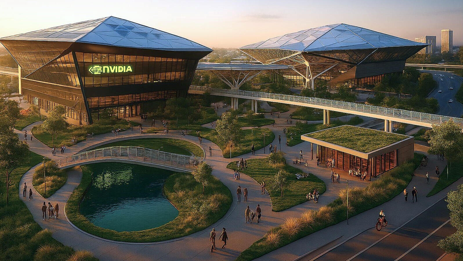 הדמיית קמפוס אנבידיה ב נתניה Nvidia