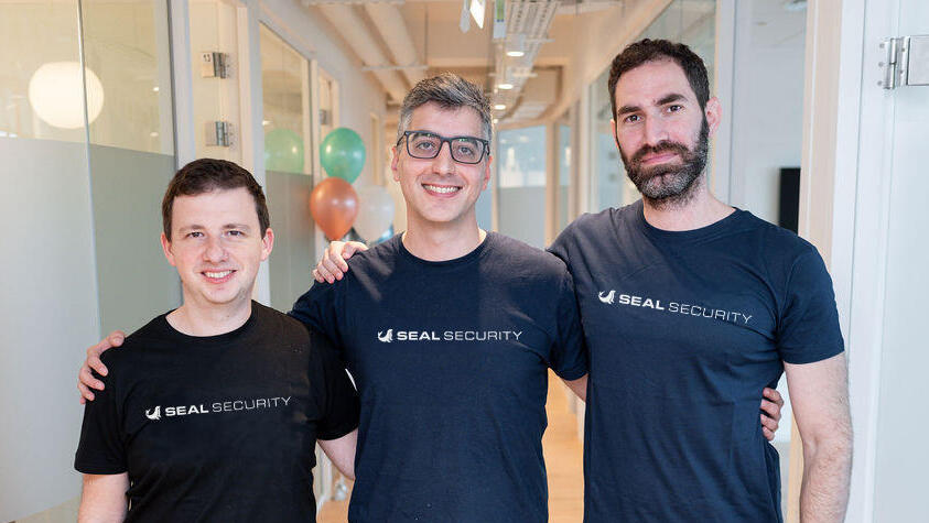 מייסדי Seal Security  מימין אלון נבון CPO , איתמר שר מנכ"ל ו לב פחמנוב CTO