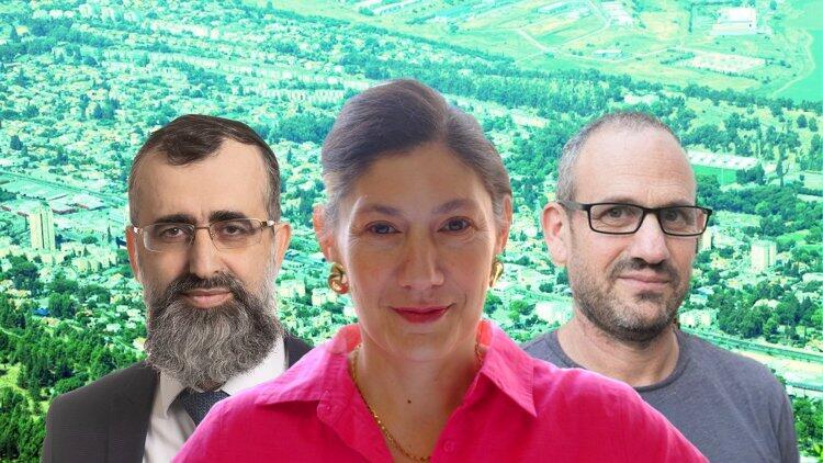 גורי נדלר, מנהל אגף התכנון ברשות הממשלתית להתחדשות עירונית, אדר' סיגי בארי, סמנכלית מגורים במינהל התכנון ויור הוותמל נתן אלנתן