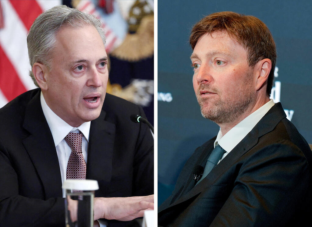 מימין מנכ"ל פייפאל אלכס כריס ו"צאר הקריפטו" של טראמפ דיויד סאקס