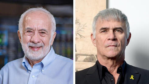 מימין ישי דוידי מייסד יושב ראש ו מנכל קרן ההשקעות פימי ו בני לנדא ממציא ה דיו ה אלקטרוני ו מ ראשוני תעשיית ה היי טק ה ישראלית