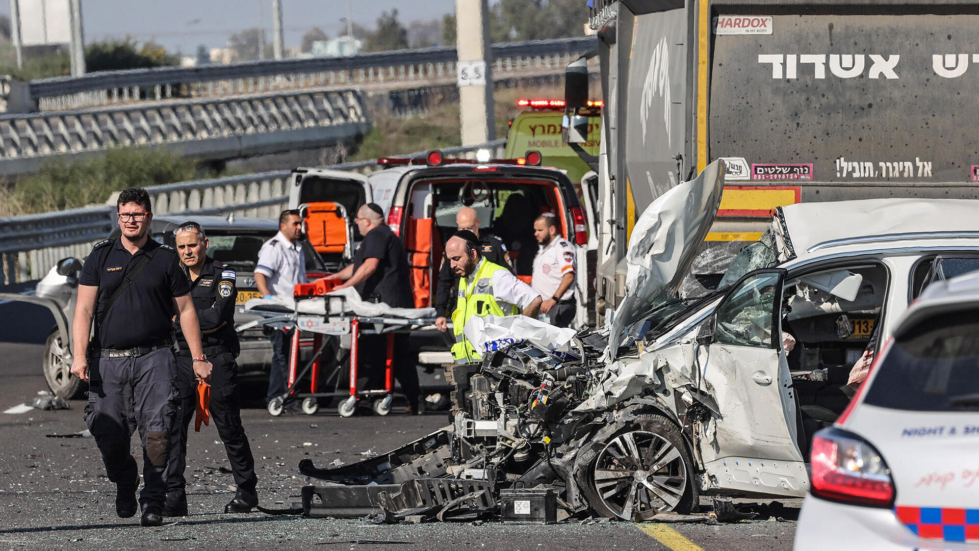 תאונת דרכים קשה במחלף העמקים