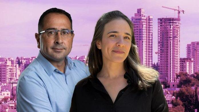 הלה בכר ויואל אבן, מהנדס העיר ירושלים (באדיבות המצולם, שרון גבאי) הלה בכר ויואל אבן, מהנדס העיר ירושלים