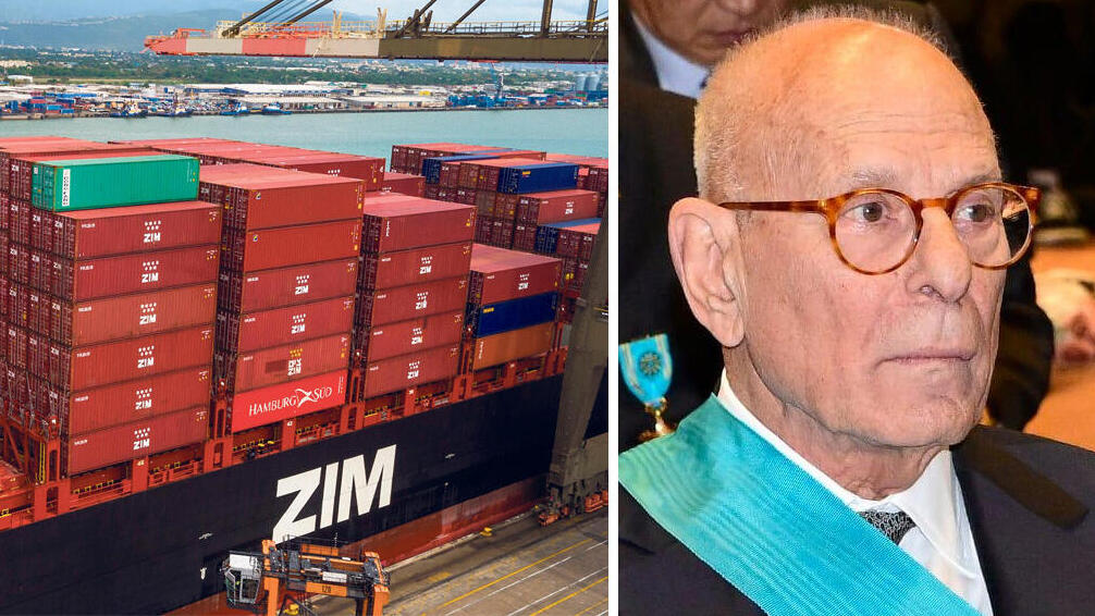 רמי אונגר ו אוניית מכולות של צים אונייה