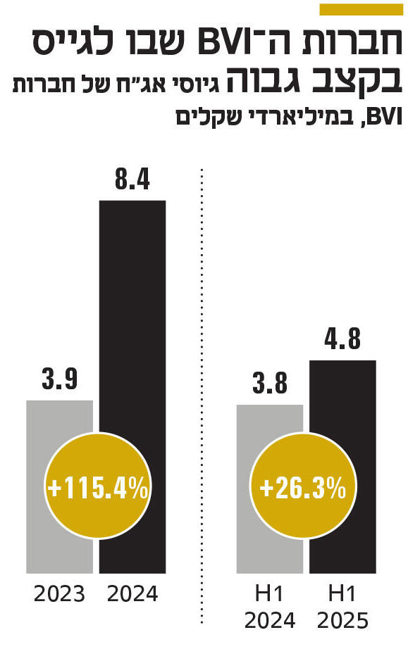 אינפו חברות ה־ BVI שבו לגייס בקצב גבוה
