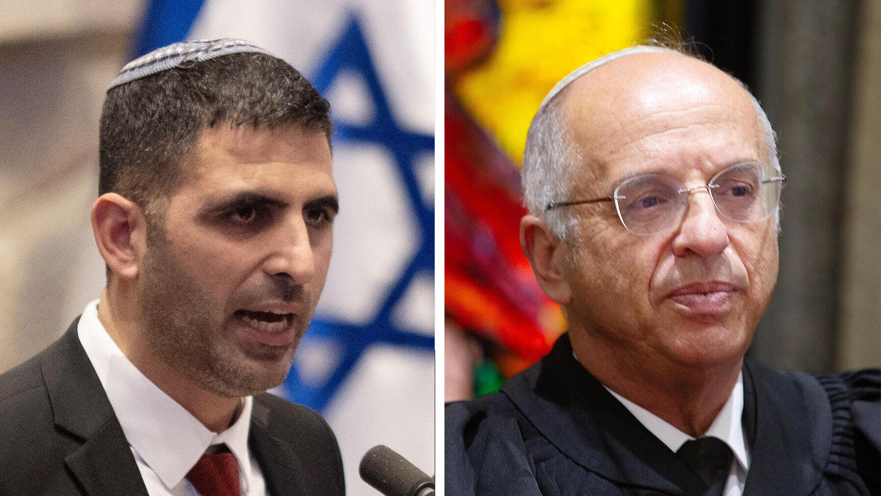 מימין שופט העליון נעם סולברג ושר התקשורת שלמה קרעי