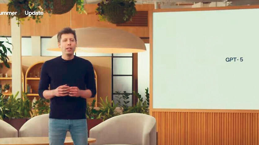  מנכ"ל OpenAI סם אלטמן מציג את GPT5 ChatGPT 