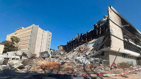 ההרס במכון ויצמן (Meir Turjeman) זירת נפילה ב מכון ויצמן רחובות