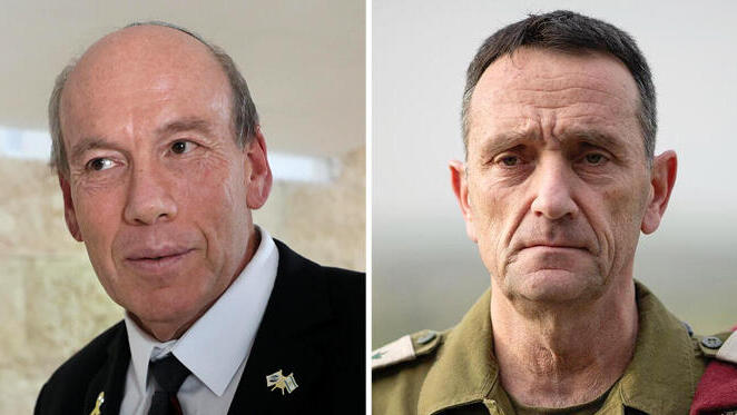 הרצי הלוי הרמטכ"ל לשעבר ומבקר המדינה מתניהו אנגלמן (צילומים: דובר צהל, אלכס קולומויסקי) הרצי הלוי הרמטכ"ל לשעבר ו מבקר המדינה מתניהו אנגלמן