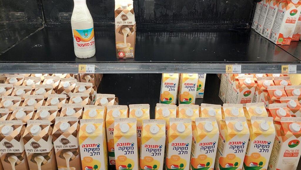 מדפי חלב ב סופר ב גבעתיים 13.8.25