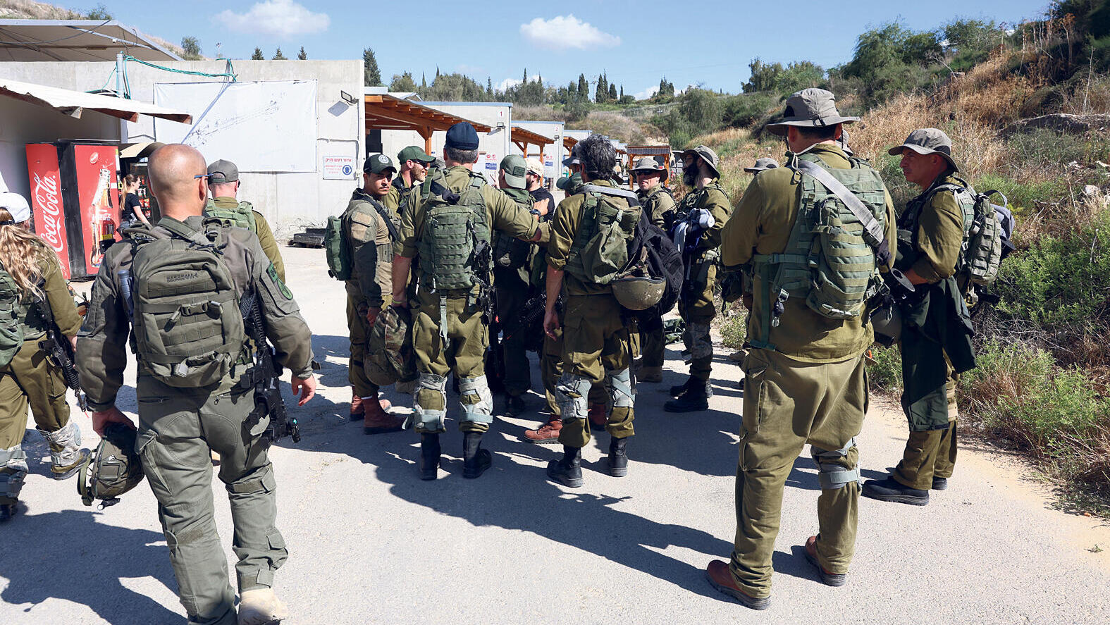 חיילים חיילי מילואים באימון