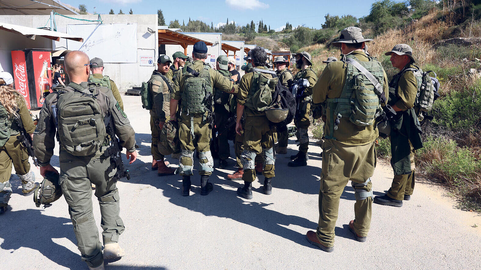 חיילים חיילי מילואים באימון