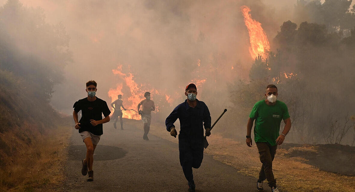 פוטו גל חום אוגוסט שריפה ספרד 