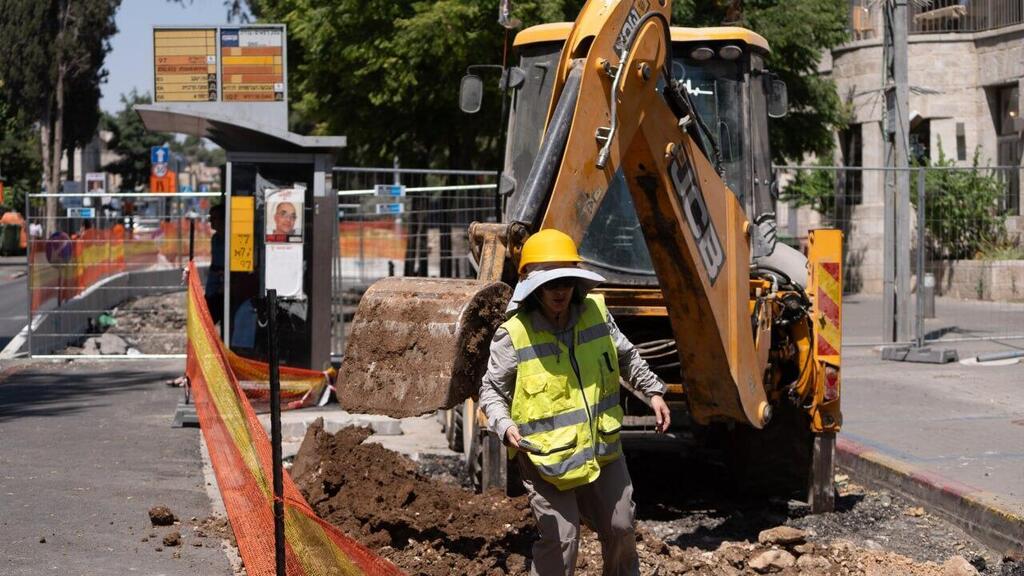 עבודות ב קו הכחול של הרכבת הקלה בירושלים הקו הכחול רכבת קלה ב ירושלים