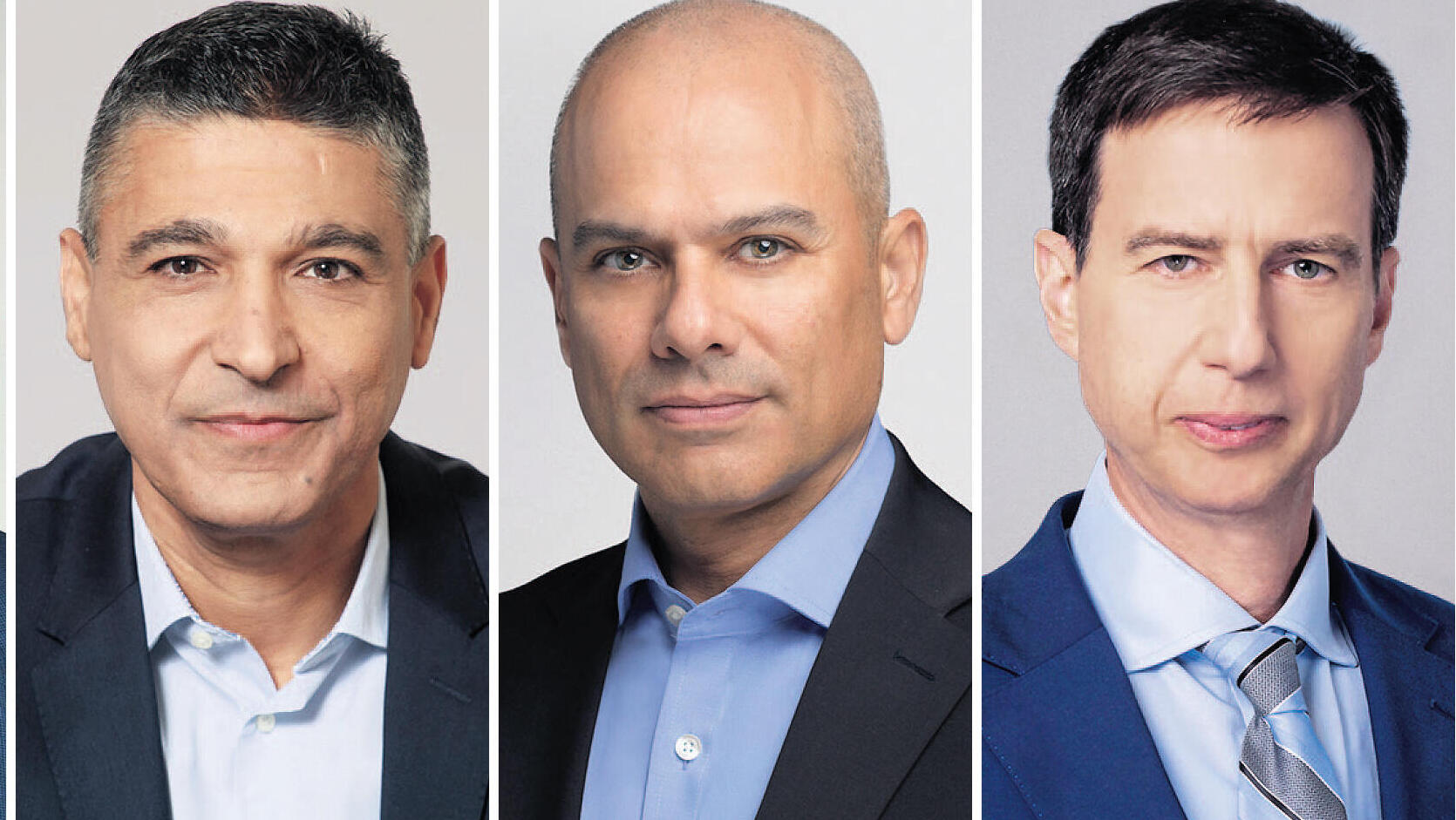 מנכ"לי הבנקים הגדולים מימין חנן פרידמן לאומי ידין ענתבי הפועלים משה לארי מזרחי טפחות אבי לוי דיסקונט אלי כהן הבינלאומי